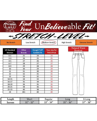 Famous Flannel Bootcut Jeans by Cowgirl Tuff
