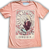 Road To Nowhere Cowgirls Graphic Tee - Coral