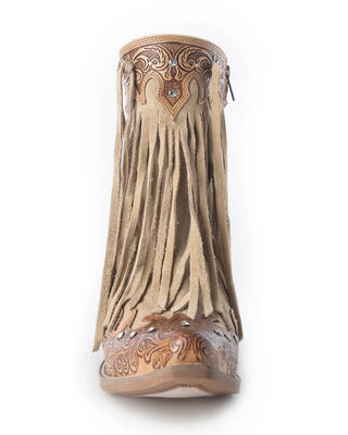 Decorative boot with intricate patterns on a white background