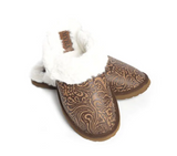 Myra Bag - Classic Lined Brown Leather Slippers