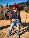 Cowgirl Tuff - Red Roan Bootcut Jeans- Bronco Western Supply Co.