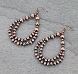 Buster Teardrop Dangle Earrings - Copper