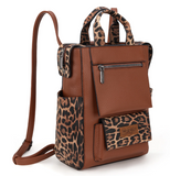 Wrangler - Leopard Print - Tote/Shoulder Bag - Convertible Backpack - Bronco Western Supply Co.