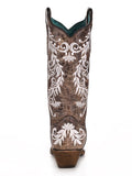 back of boot with white back drop