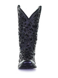 front of boot with white backdrop