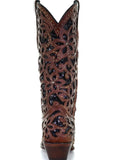 back of boot with white backdrop