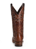 back of boots with white backdrop