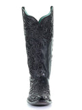 front of boot with white backdrop