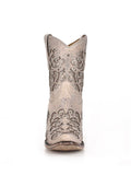front of boot with white backdrop