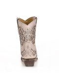 back of boot with white backdrop