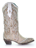 side of boots with white backdrop