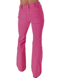 Back view of the jeans on a model.