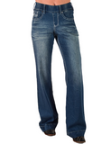 Front view of model wearing trouser jeans
