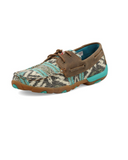 Side view of the Trailblazer Twisted X Boat Shoe Driving Moc in a white back drop.