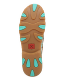 Bottom of the Trailblazer Twisted X Boat Shoe Driving Moc in a white back drop.