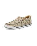 Stock photo of the Fence Line Twisted X Slip-On Kicks - Tan and Black.