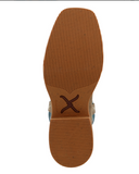 Bottom of the Callie Twisted X Women's 11" Tech X Boot in a white backdrop.