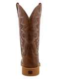 Back view of the Rio Twisted X Women's 11" Tech X Boot displayed on cowhide.