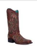 Side view of the Saddleback Shadow Corral Boots in a white background.
