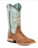 Stock photo of the Stormbird Ostrich Corral Boots.