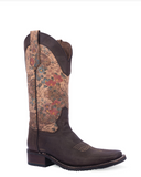 Side view of the Bronco Belle Circle G Boots in a white background.
