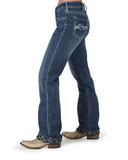 Model wearing Cowgirl Tuff Denim Flannel Jeans 