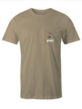 Front view of the Cheyenne Hooey T-Shirt in a white back drop.