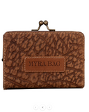 Back view of the Mesa Terra Vintage Style Wallet in a white backdrop.