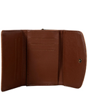 Inside of the Mesa Terra Vintage Style Wallet in a white back drop.