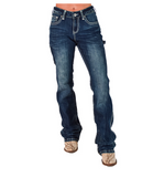 Blue jeans on a white background