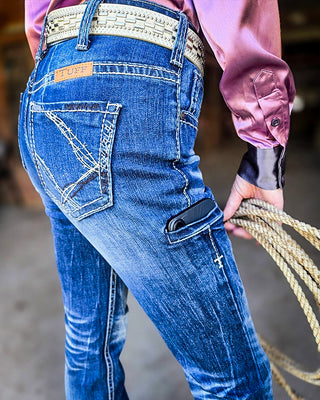 Trainer 2 Jeans in Dark Wash by Cowgirl Tuff