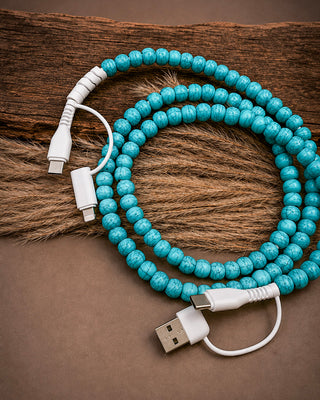 Turquoise Junkie Western 4-in-1 Charging Cable
