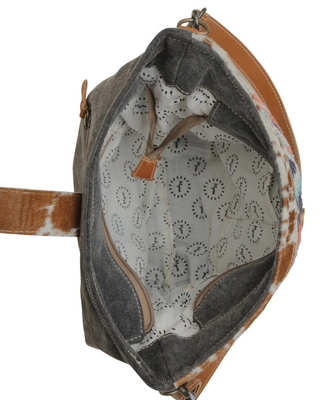 Pink Fog Hair-On Shoulder Bag by Myra Bag