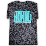 Howdy Block Graphic Tee - Black Leopard