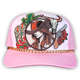 Rose Revolver Patch Trucker Cap