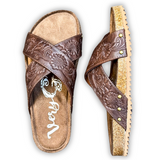 Jaycee Sandal in Brown by Very G