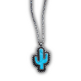 Tessa Cactus Necklace - Turquoise