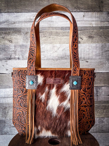 Aggie Wrangler Tote - Brown - Purses & Wallets - Montana West - Bronco Western Supply Co.