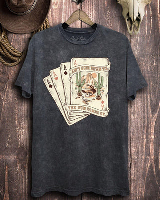 Ain't Going Down Till Graphic Tee - Black – Apparel from Bronco Western Supply Co.