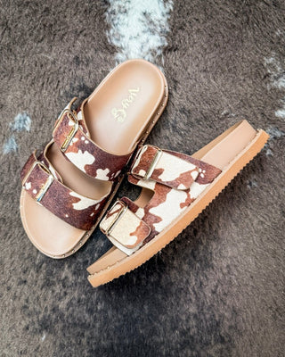 Alma Sandal in Brown Cow by Very G – Women's Shoes from Bronco Western Supply Co.