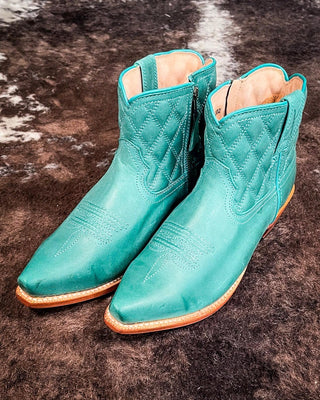 Alma Twisted X Steppin' Out Ankle Booties - Blue Turquoise – Women's Shoes from Bronco Western Supply Co.