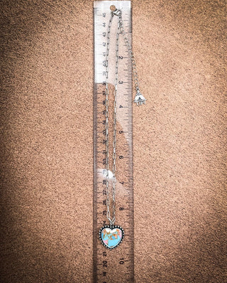 Amara Cotton Candy Stone Heart Necklace – Jewelry from Bronco Western Supply Co.