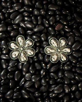 Anika Flower Fashion Earrings – Jewelry from Bronco Western Supply Co.