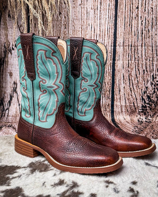 Ariel Twisted X Women's 11" Tech X Boot - Hickory and Seafoam – Women's Boots from Bronco Western Supply Co.