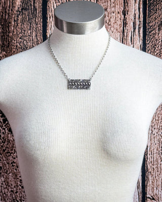 Ashcroft Engraved Bar Necklace – Jewelry from Bronco Western Supply Co.