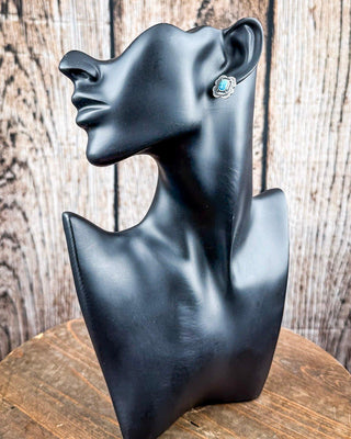 Asia Genuine Turquoise Earrings – Jewelry from Bronco Western Supply Co.