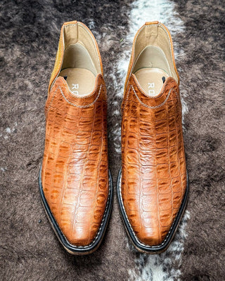 Ava Caiman Bootie in Tan by Roper – Women's Shoes from Bronco Western Supply Co.