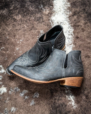 Ava Vintage Bootie in Black by Roper – Women's Shoes from Bronco Western Supply Co.