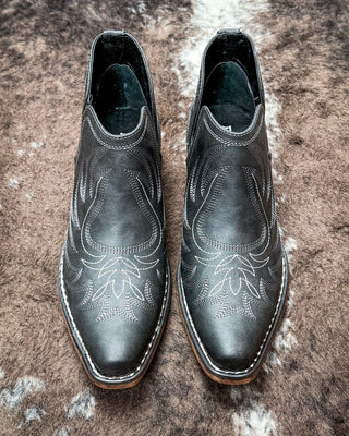 Ava Vintage Bootie in Black by Roper – Women's Shoes from Bronco Western Supply Co.