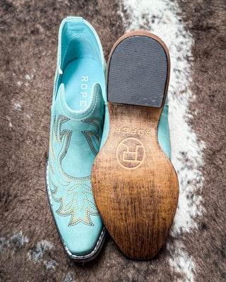 Ava Vintage Bootie in Blue by Roper – Women's Shoes from Bronco Western Supply Co.